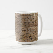 Geschenk des ägyptischen Hieroglyphen-Designers Kaffeetasse (VorderseiteRechts)