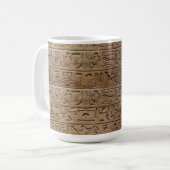 Geschenk des ägyptischen Hieroglyphen-Designers Kaffeetasse (Vorderseite Links)