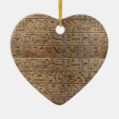 Geschenk des ägyptischen Hieroglyphen-Designers Keramik Ornament (Vorne)