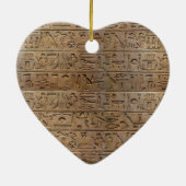 Geschenk des ägyptischen Hieroglyphen-Designers Keramik Ornament (Hinten)