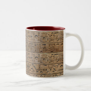 Geschenk des ägyptischen Hieroglyphen-Designers Zweifarbige Tasse