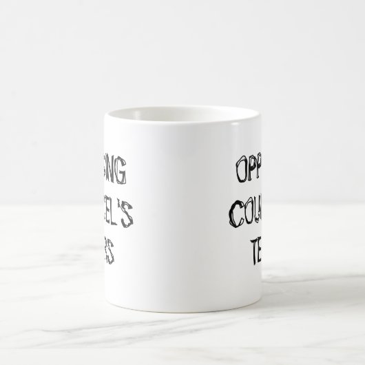 Geschenk des Anwalts gegen die Tear des Councel Kaffeetasse (Mittel)