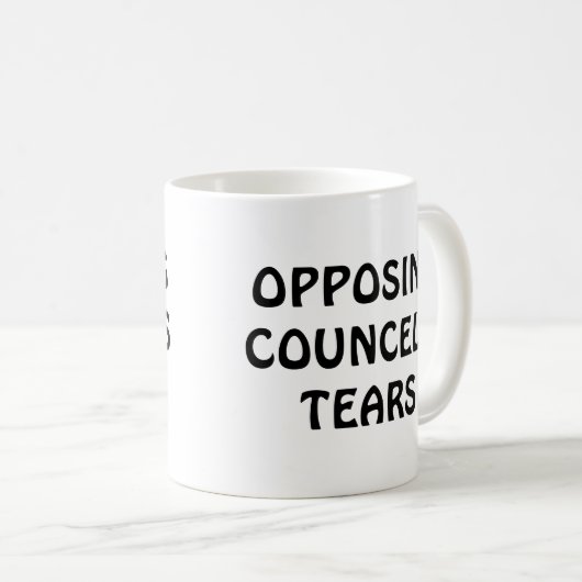 Geschenk des Anwalts gegen die Tear des Councel Kaffeetasse (VorderseiteRechts)