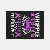 Geschenk des Bauchspeicheldrüsenkrebses des Kriege Fleecedecke (Vorderseite (Horizontal))