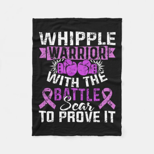 Geschenk des Bauchspeicheldrüsenkrebses des Kriege Fleecedecke (Vorderseite)