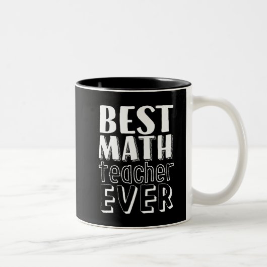 Geschenk des besten Mathematiklehrers je Lehrer Zweifarbige Tasse (Rechts)