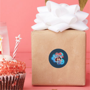Geschenk des besten Valentins Runder Aufkleber