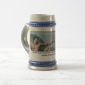 Geschenk des Bieres - Stein Bierglas (Vorderseite Links)