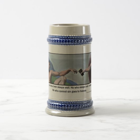 Geschenk des Bieres - Stein Bierglas (Mittel)