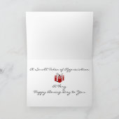 Geschenk des Boxtages Feiertagskarte (Innenseite)