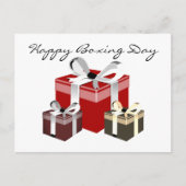 Geschenk des Boxtages Feiertagspostkarte (Vorderseite)