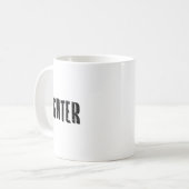 Geschenk des Brustkrebskrebs-Kriegers Kaffeetasse (Vorderseite Links)