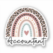 Geschenk des Buchhalters, Buchhaltung, Geschenk fü Aufkleber (Vorderseite)