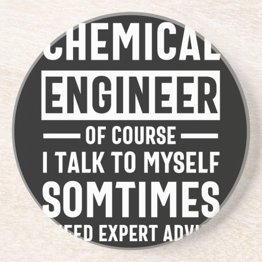 Geschenk des Chemieingenieurs Funny Getränkeuntersetzer (Vorne)