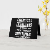 Geschenk des Chemieingenieurs Funny Karte (Gelbe Blume)