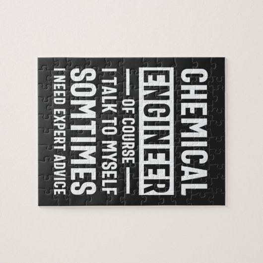 Geschenk des Chemieingenieurs Funny Puzzle (Horizontal)