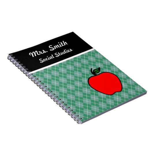 Geschenk des Custom Teacher's Apple Class Notebook Notizblock (Rechte Seite)