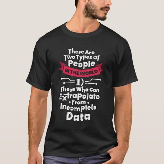 Geschenk des Dateningenieurs Wissenschaft T-Shirt (Vorderseite)