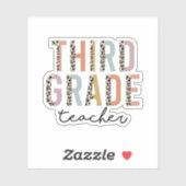 Geschenk des Dritten Lehrers, 3. Klasse Aufkleber (Blatt)