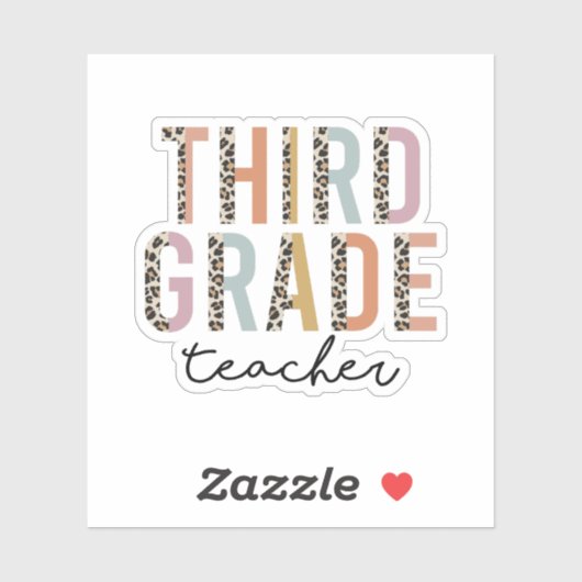 Geschenk des Dritten Lehrers, 3. Klasse Aufkleber (Blatt)