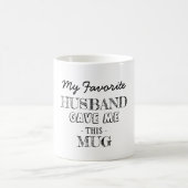 Geschenk des Ehemanns Kaffeetasse (Mittel)