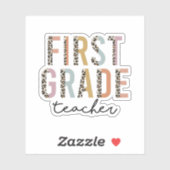 Geschenk des Ersten Lehrers, 1. Klasse Aufkleber (Blatt)