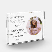 Geschenk des ersten MOTHERTAS für ein neues Grandm Fotoblock (Links)