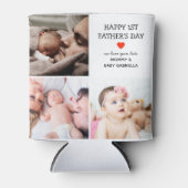 Geschenk des ersten Vaters | Niedliche FotoCollage Dosenkühler (Vorderseite)