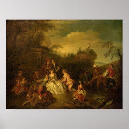 Geschenk des Fischers Jean-Baptiste Pater Fine Art Poster