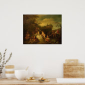 Geschenk des Fischers Jean-Baptiste Pater Fine Art Poster (Küche)