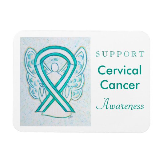 Geschenk des Gebärmutterhalskrebs Magnet (Horizontal)