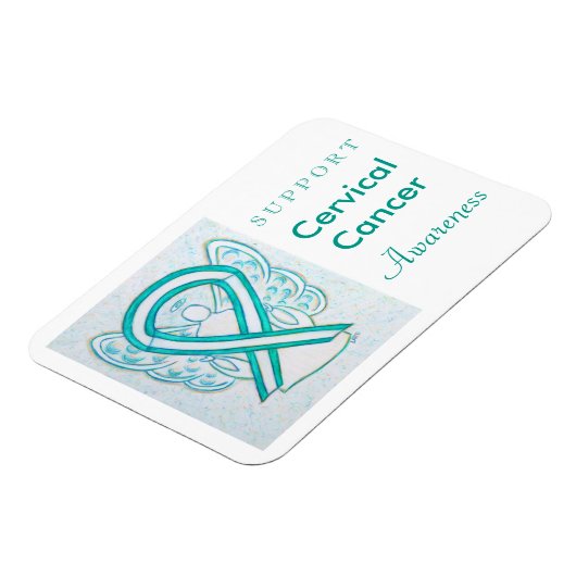 Geschenk des Gebärmutterhalskrebs Magnet (Linke Seite)