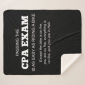 Geschenk des geprüften Wirtschaftsprüfers für die  Sherpadecke (Vorderseite (Horizontal))