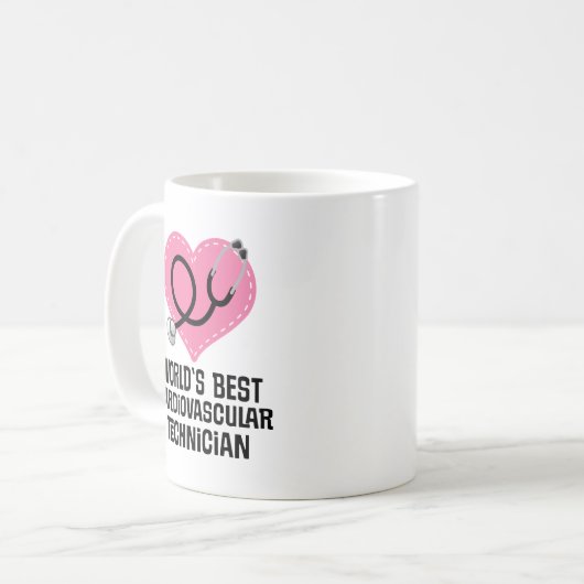 Geschenk des Herz-Kreislauf-Technikers Kaffeetasse (Vorderseite Links)