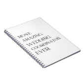 Geschenk des Hochzeitskoordinators von der Braut Notizblock (Rechte Seite)