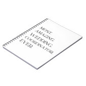 Geschenk des Hochzeitskoordinators von der Braut Notizblock (Linke Seite)
