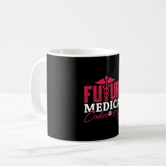 Geschenk des künftigen ICD-Programmierers für medi Kaffeetasse (Vorderseite Links)
