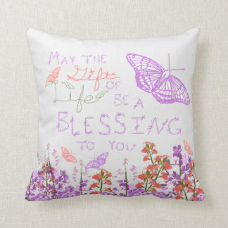 Geschenk des Lebenschmetterlinges Kissen