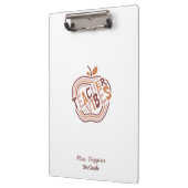 Geschenk des Lehrers Apple Apprecision Klemmbrett (Links)