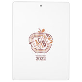 Geschenk des Lehrers Apple Apprecision Klemmbrett (Rückseite)