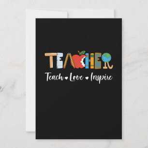 Geschenk des Lehrers Einladung