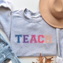 Geschenk des Lehrers, farbenfrohe Lehrerin Sweatshirt