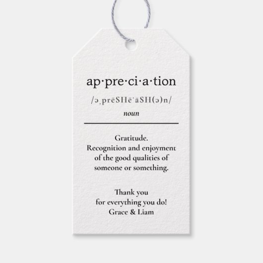 Geschenk des Lehrers für CoWorker Geschenkanhänger (Vorderseite)