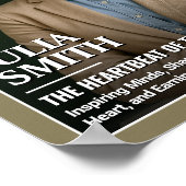 Geschenk des Lehrers für die Wertschätzung, Zeitsc Poster (Ecke)