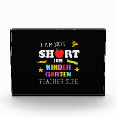 Geschenk des Lehrers Ich bin Kindergarten Lehrerin Fotoblock (Vorderseite)