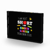 Geschenk des Lehrers Ich bin Kindergarten Lehrerin Fotoblock (Rechts)
