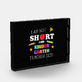 Geschenk des Lehrers Ich bin Kindergarten Lehrerin Fotoblock (Links)