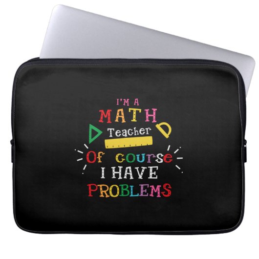 Geschenk des Lehrers Ich bin Mathematiklehrer Laptopschutzhülle (Vorderseite)