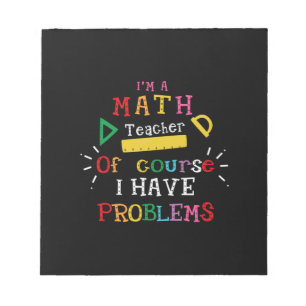 Geschenk des Lehrers Ich bin Mathematiklehrer Notizblock