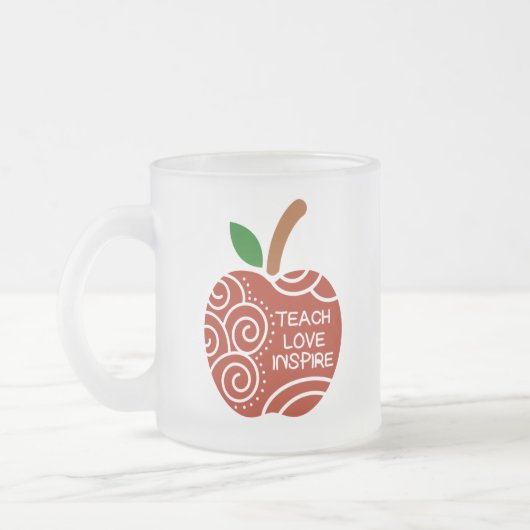 Geschenk des Lehrers Mattglastasse (Links)